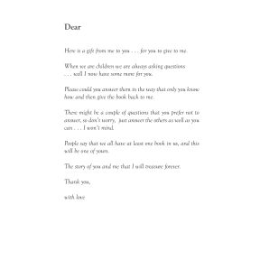 Dear Mum Gift Journal